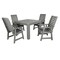 Highwood Usa Weatherly 5pc Square Outdoor Patio Furniture Dining Set AD-DNW44-CGE - alternate 1